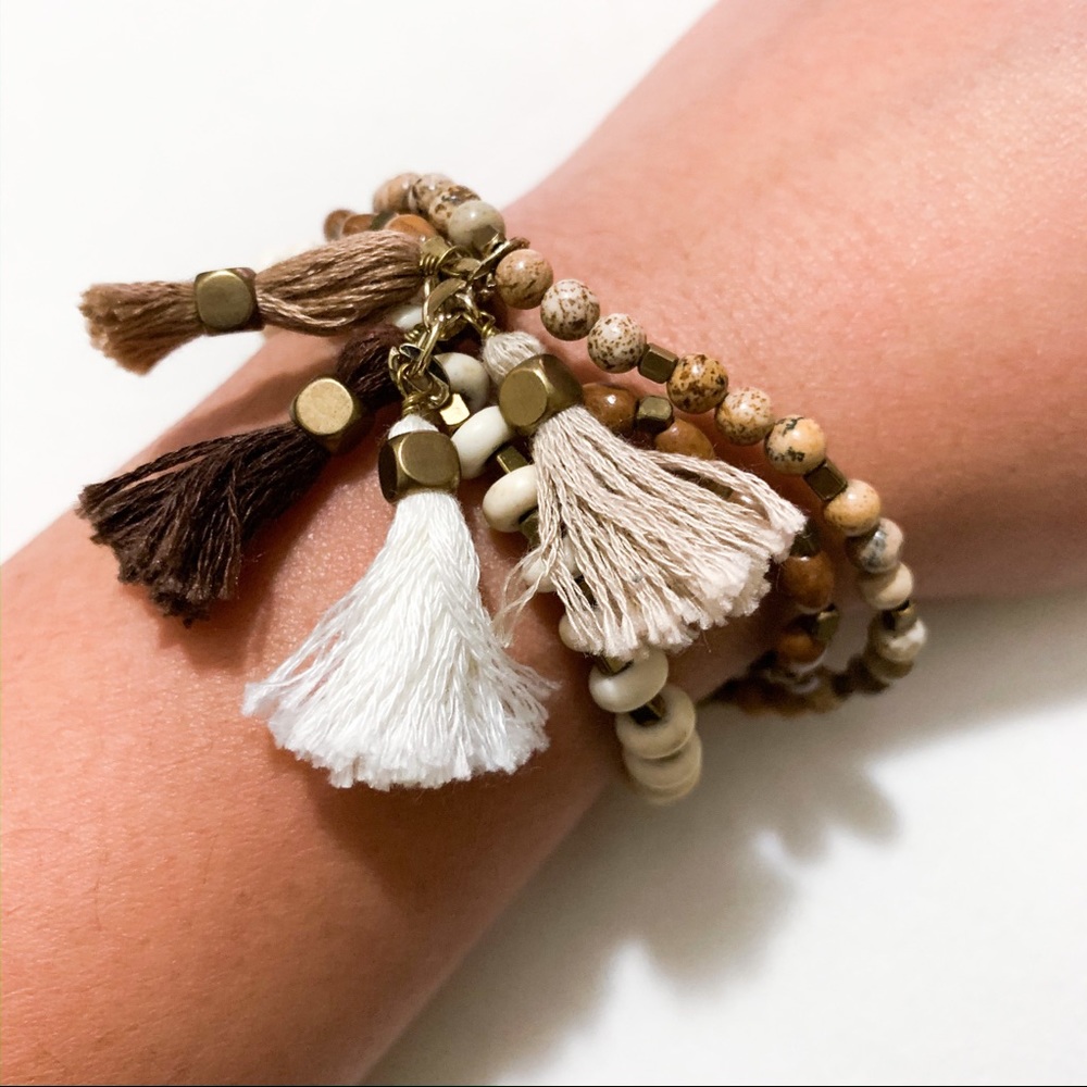 Beaded Tassel Bracelet